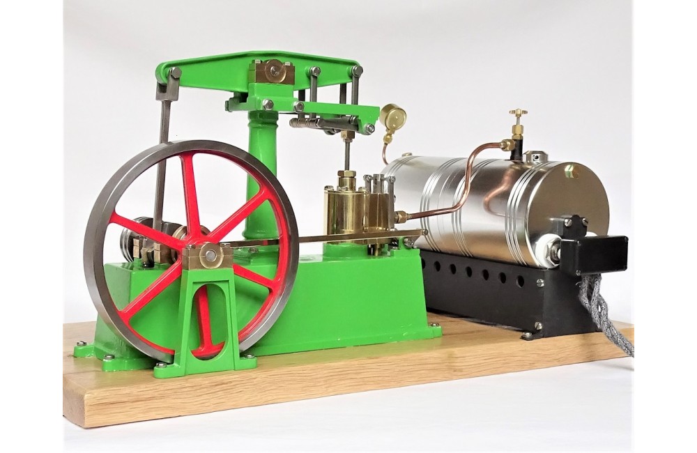 Live Steam Single Cylinder Beam Model Steam Engine Fully Machined Kit And Electric Boiler Package